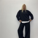 coordinato in tessuto elasticizzato punto milano